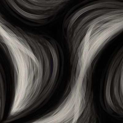 Black and White Painterly Swirls