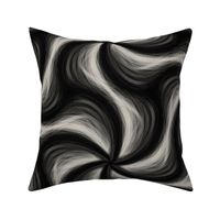 Black and White Painterly Swirls