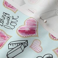 Valentine Cookie Hearts, Baking with Love