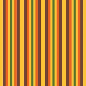 Warm Autumn Seasonal Color Palette Vertical Stripes (21) All Fall