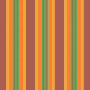 Warm Spring Seasonal Color Palette Vertical Stripes