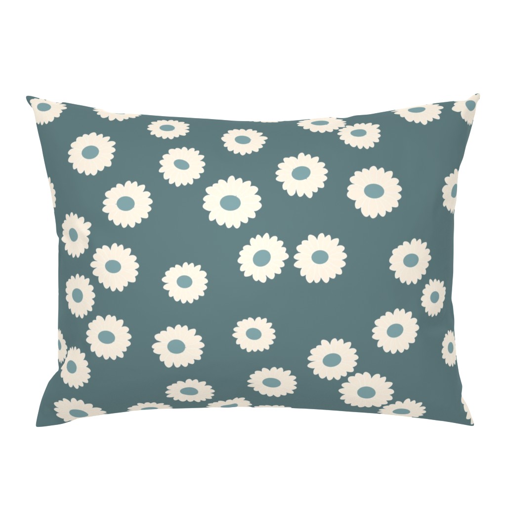  Daisy flowers slate blue 