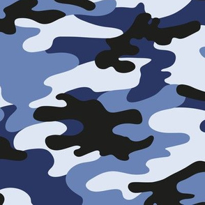 Large Scale / Camouflage / Blue Black 