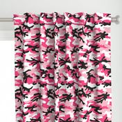 Large Scale / Camouflage / Pink Black White 