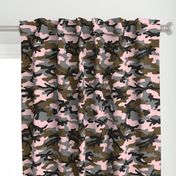 Large Scale / Camouflage / Pink Grey Khaki Black 