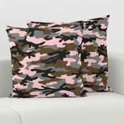 Large Scale / Camouflage / Pink Grey Khaki Black 