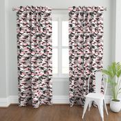 Large Scale / Camouflage / Pink Grey Black White