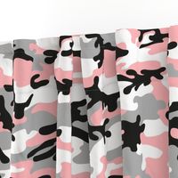 Large Scale / Camouflage / Pink Grey Black White