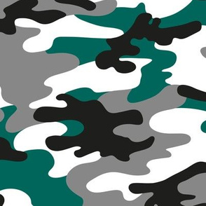 Large Scale / Camouflage / Geen Grey Black White 