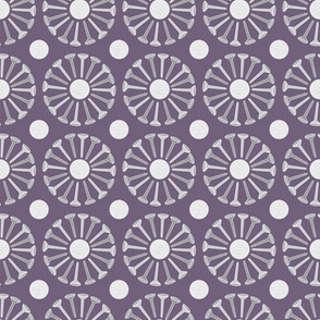 golf tee circle gray on purple