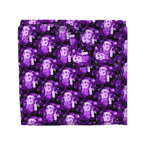 Violet Floral Skull Design 3