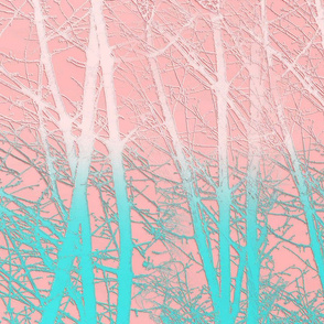 Winter Branches in Ice Cream Colors 