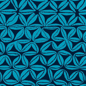 South Seas Tribal Tapa - Turquoise