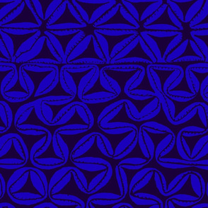 South Seas Tribal Tapa - Royal Blue