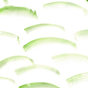 Khaki watercolor brush stroke archs ★ painted green minimalistic design for modern home decor, bedding, nursery