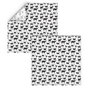 Farm Animals Black White Sm