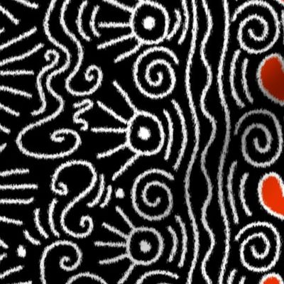 Homage to Haring (ikat)