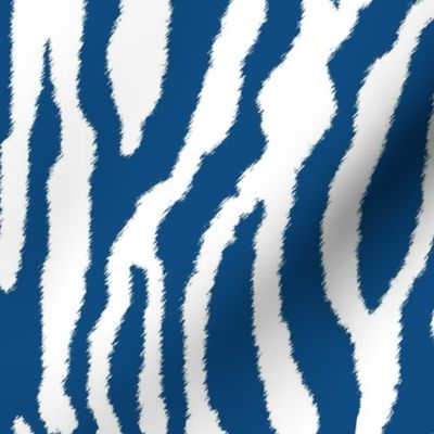 Classic Blue Zebra Stripes