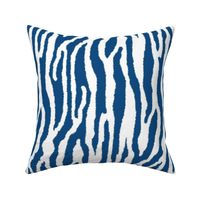 Classic Blue Zebra Stripes