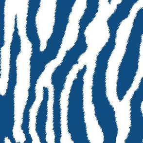 Classic Blue Zebra Stripes