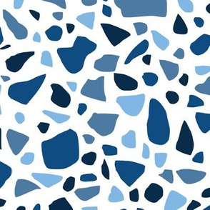 Terrazzo 2 in Classic Blue on White