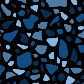 Terrazzo 2 in Classic Blue on Black