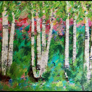 Walk in the Woods - Abstract Landscape