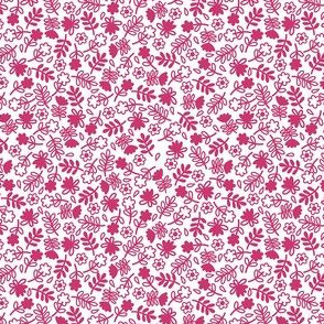 Flowers Pink White Small