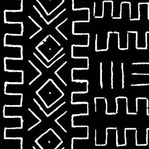 Black & White Mudcloth African Print