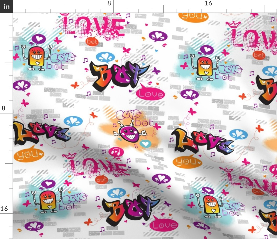 Love Bot Graffiti Love