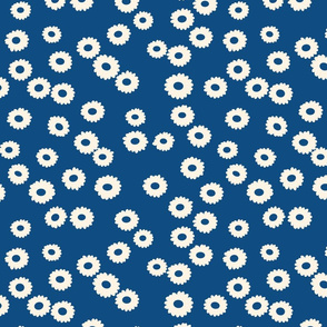 Daisy flowers classic blue 