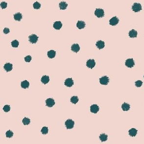 Sweet Valentines Green and Pink Dots 