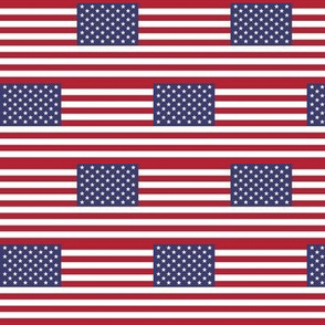 United States of America Flag Repeating