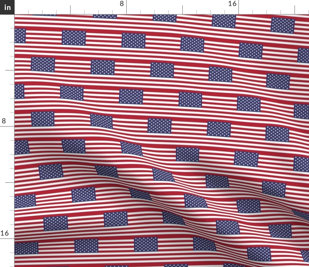 United States of America Flag Repeating