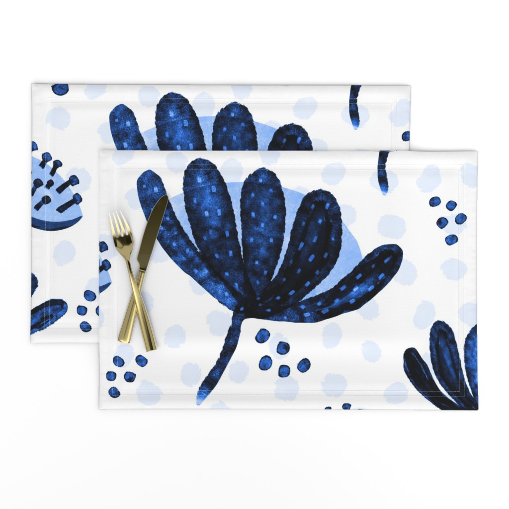 Abstract Waratah Blue