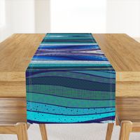 Mountain or Ocean? 1 yard abstract landscape