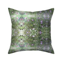 fabric design purple flowers