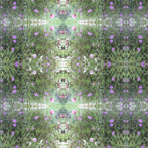 fabric design purple flowers
