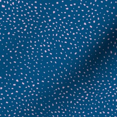 Little cheetah baby animals print small speckles and spots minimal abstract wild cat fur galaxy blue pink stars