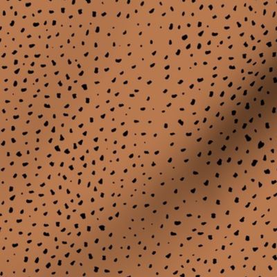 Little cheetah baby animals print small speckles and spots minimal abstract wild cat fur neutral rust copper