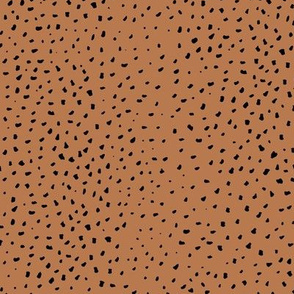 Little cheetah baby animals print small speckles and spots minimal abstract wild cat fur neutral rust copper