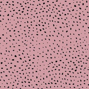 Little cheetah baby animals print small speckles and spots minimal abstract wild cat fur mauve moody pink girls