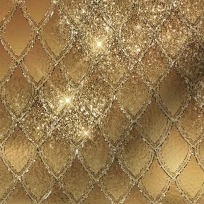 Dragon Scales - gold and glitter