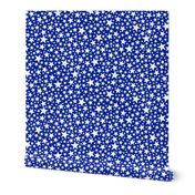 Star Shower (White on Royal Blue)