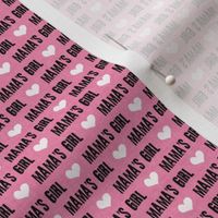 (micro scale) Mama's Girl - valentines day fabric - dark pink - LAD19BS