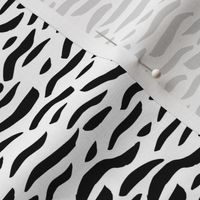Minimal animal print zebra inspired waves texture ink design trend monochrome black and white