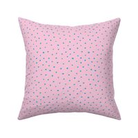 Abstract animals spots and dots texture winter snow flakes pink blue