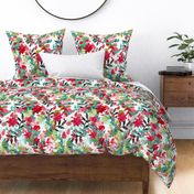 Christmas floral pattern