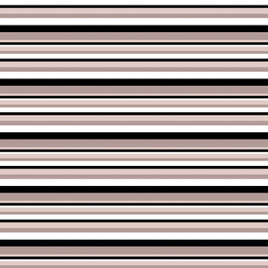 Small mauve/black/white stripe