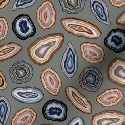 Stylized Agate Slices - Rock/Stone Pattern